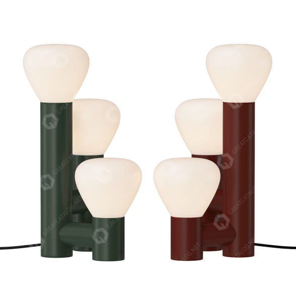Настільні лампи Homary Minimalist Style 3 Light Green 3D модель