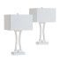 Lámpara de mesa Lamps Plus Roxie Brushed Nickel Metal - Sabirjanov