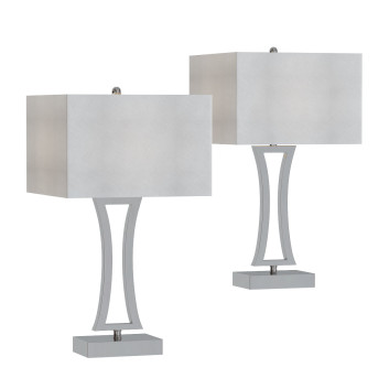 Настільнa лампа Lamps Plus Roxie Brushed Nickel Metal