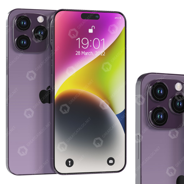 Мобільний телефон Apple Iphone 14 Pro Max 3D модель