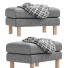 Пуф IKEA Karlstad Gray - ED-MONTE