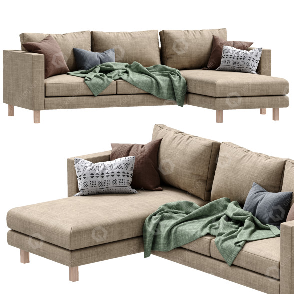 Sofa IKEA Karlstad Fabric 3D-Modell