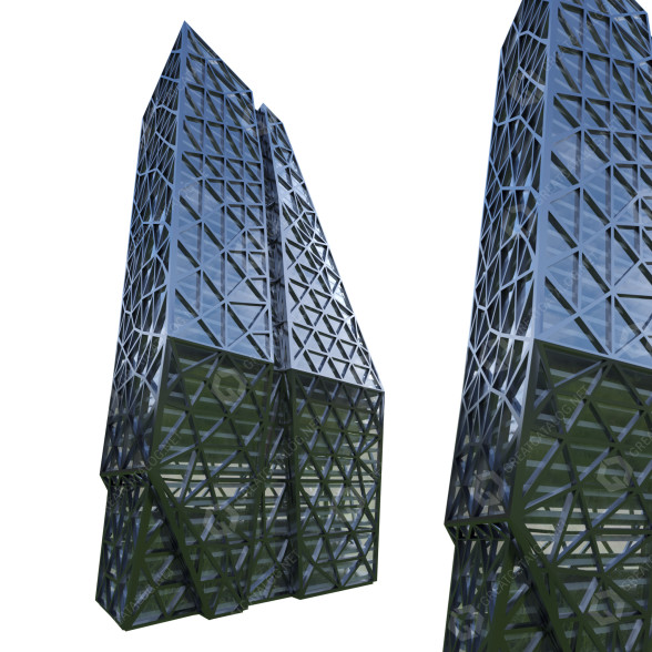 Budynek V1 model 3D