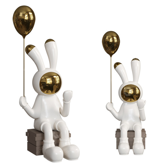 Статуетка Rabbit Handicraft Decoration Sculpture 02 3D модель
