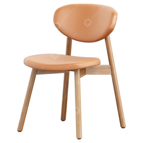Stuhl BassamFellows Ovoid 3D-Modell
