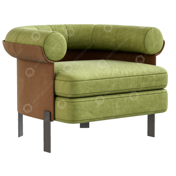 Кресло Minotti Matia Green 3D модель