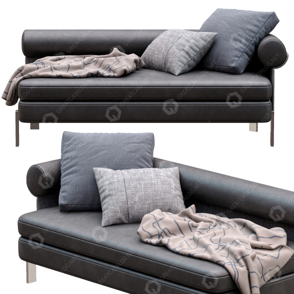 Диван Minotti Matia Leather 3D модель