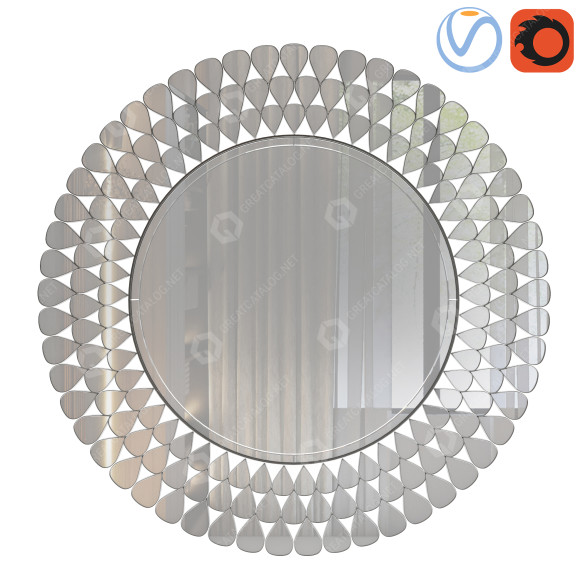 Espejo Round 02 Modelo 3D