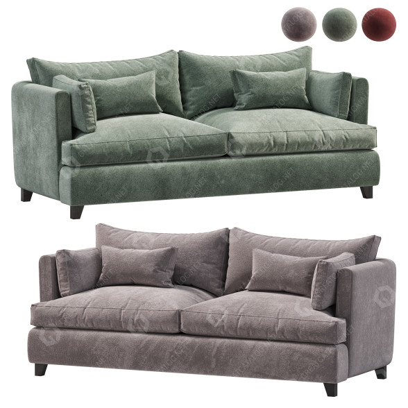 Диван La Redoute Sacha Velvet 3D модель