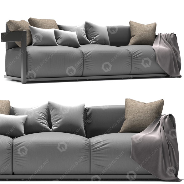 Sofa Meridiani Claud 3D-Modell