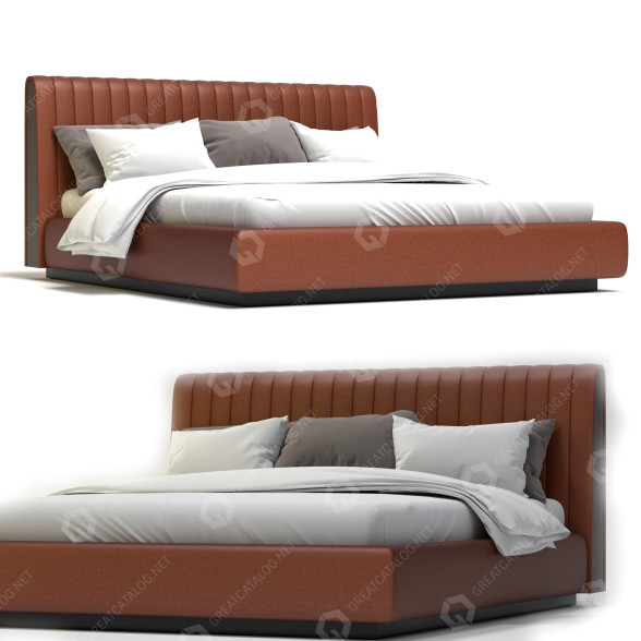Кровать Laskasas Harry 3D модель