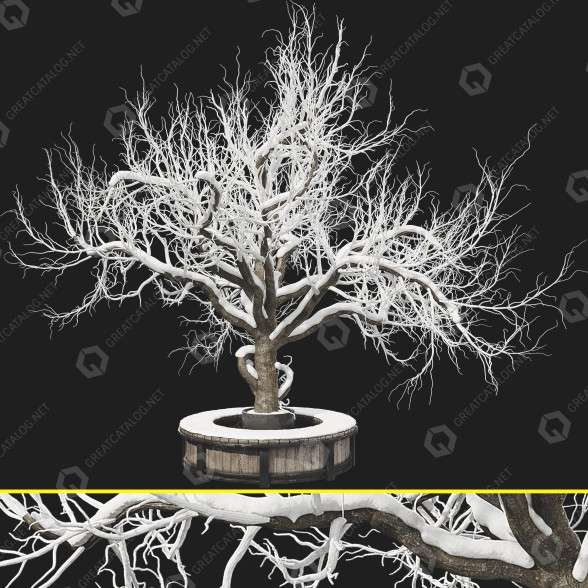 Дерево та лава Outdoor Plant Set 10 3D модель