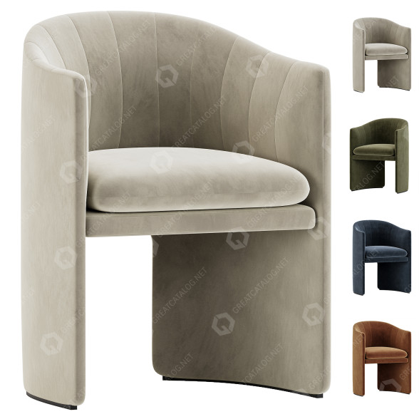Fauteuil &Tradition Loafer SC24 modèle 3D