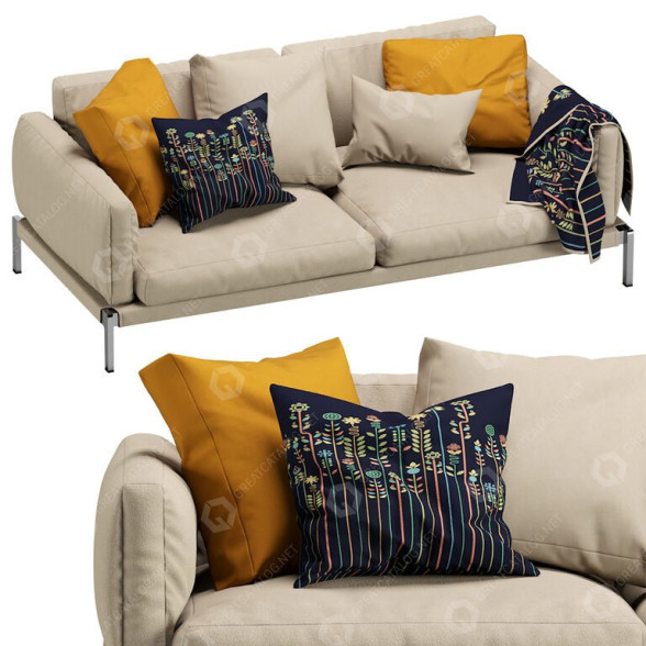 Sofa Flexform Romeo Compact 3D-Modell