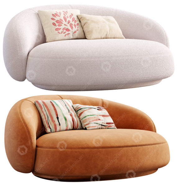 Lit de jour Tacchini Julep modèle 3D