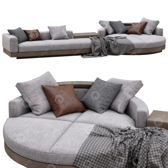 Sofa Minotti Connery model 3D