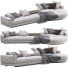 Sofa Minotti Connery Round Gray - ED-MONTE