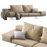 Sofa Flexform Wing Beige - ED-MONTE