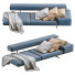 Sofa Flexform Wing Blue - ED-MONTE