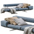 Sofa Flexform Wing Blue - ED-MONTE