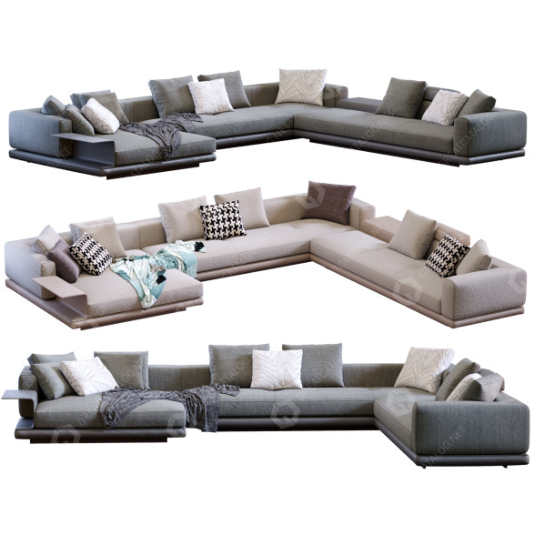 Диван Minotti Connery 2 Colour 3D модель