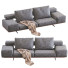 Sofa Flexform Wing Grey - ED-MONTE
