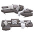 Sofa Flexform Wing Brown - ED-MONTE