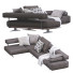Sofa Flexform Wing Brown - ED-MONTE