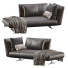 Couch Flexform Evergreen Leather Lounge - ED-MONTE