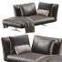 Couch Flexform Evergreen Leather Lounge - ED-MONTE