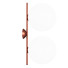 Lampe murale Flos IC Lights C W1 Double in Burgundy by Michael - Sardor3dM