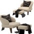 Крісло та пуф Minotti Reeves Large - QrisTina