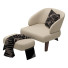 Крісло та пуф Minotti Reeves Large - QrisTina