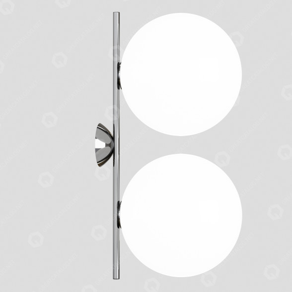 Lámpara de pared Flos IC Lights C W1 Double by Michael Modelo 3D