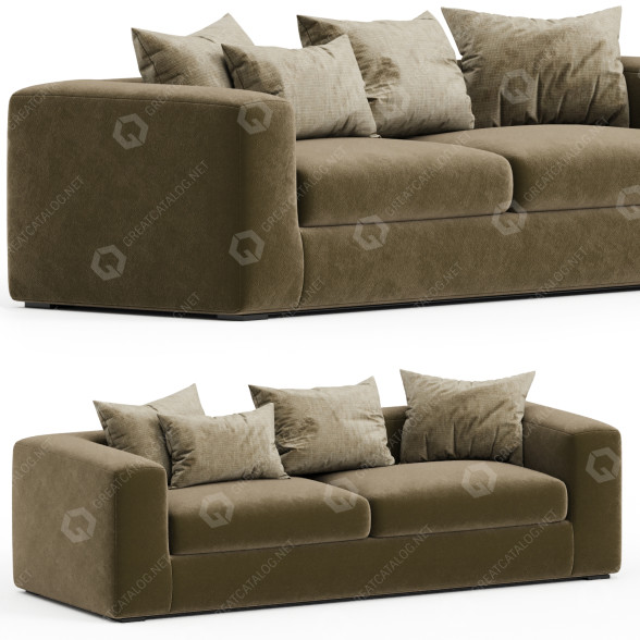 Sofa Eponimo Big Bubble Velvet 3D-Modell