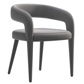 Fauteuil  CB2 Lisette Grey Modèle 3D