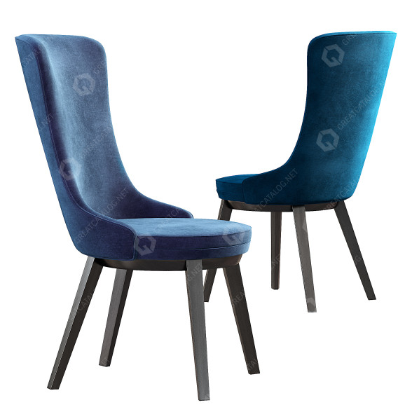 Krzesło Artemest Robin Blue model 3D