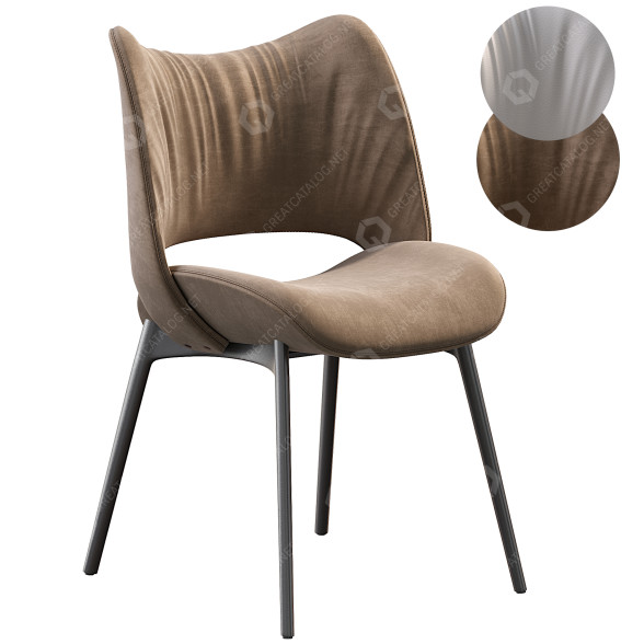 Стілець Poltrona Frau Nice Silla de Comedor 3D модель