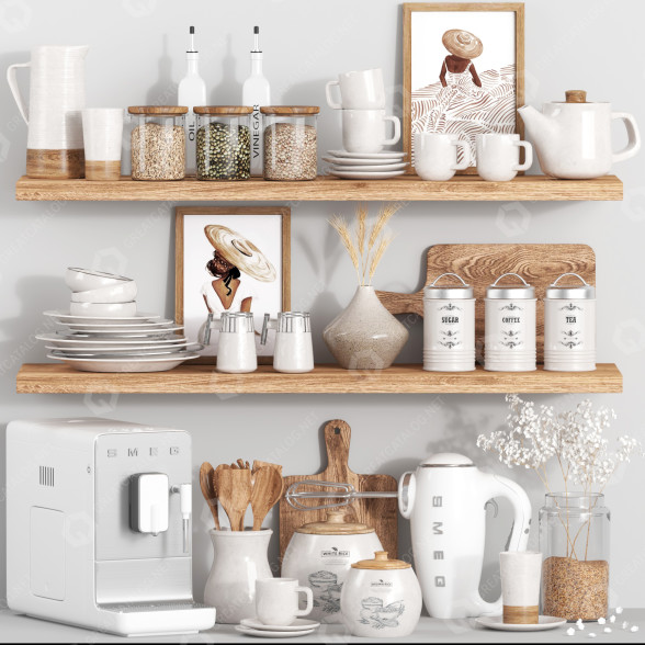 Декор Smeg Kitchen Accessories 002 3D модель
