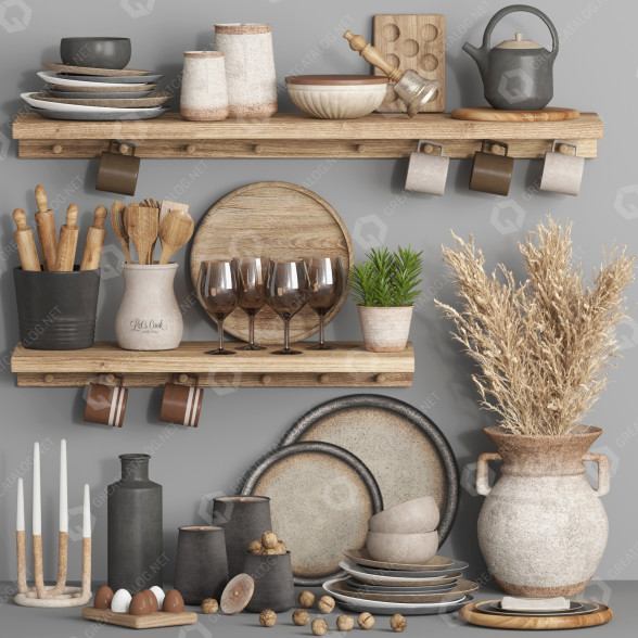 Decoración Kitchen Accessories 004 Modelo 3D