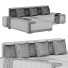 Диван Homary Modern Corner L-Shaped - 3dcloudd