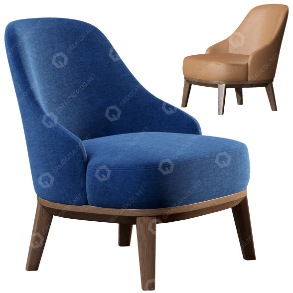 Fauteuil Parla Design Atlas modèle 3D