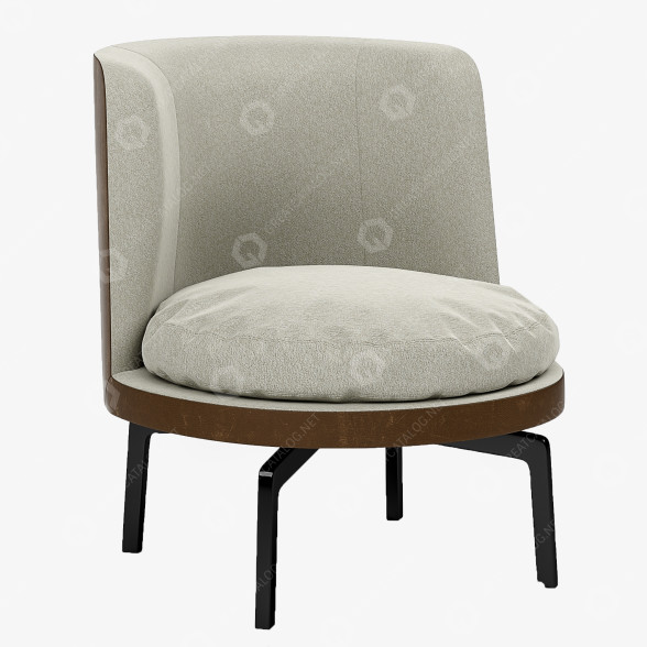 Armchair Flexform Feel Good 3D model