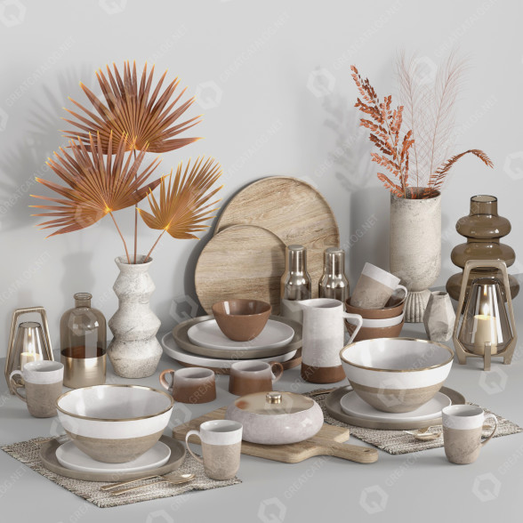 Декор Kitchen Accessories 005 3D модель