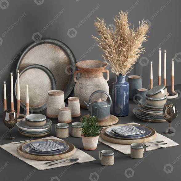 Dekoracje Set 08 model 3D