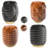 Пуфи Leather Black and Brown - 3lordmax