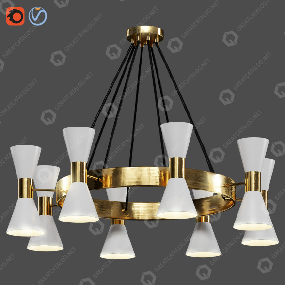 Chandelier Light 18 3D model