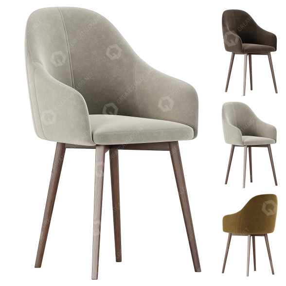 Krzesło Woltu Dining model 3D