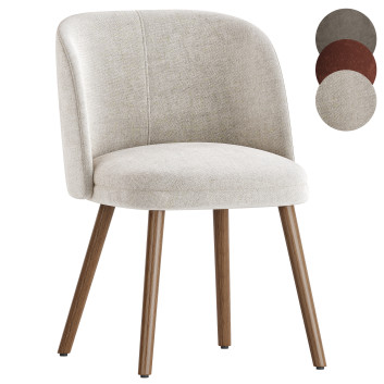 Design Tree Home Midcentury Modern Barrel Backed Dining 3D-Modell