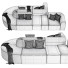 Sofa Wittmann Blocks - 3dcloudd